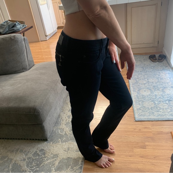 DL1961 black straight skinny denim jeans pants JESSICA skinny 30 - Picture 7 of 11